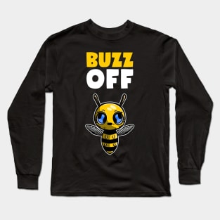 Buzz Off | Cartoon Bee Long Sleeve T-Shirt